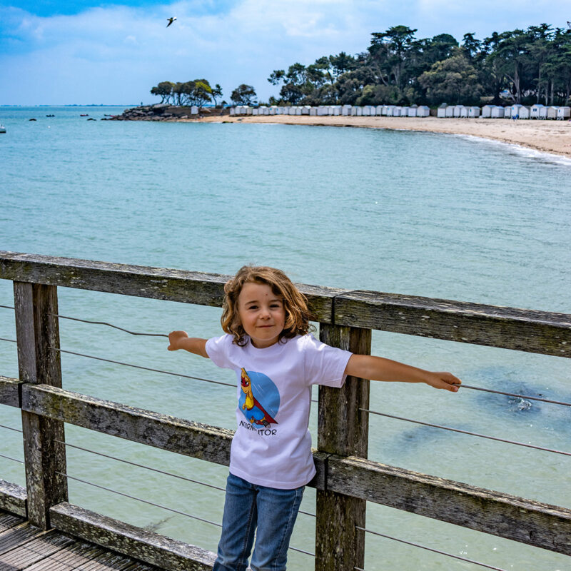 T-shirt enfant "Noirmoutor en vol"