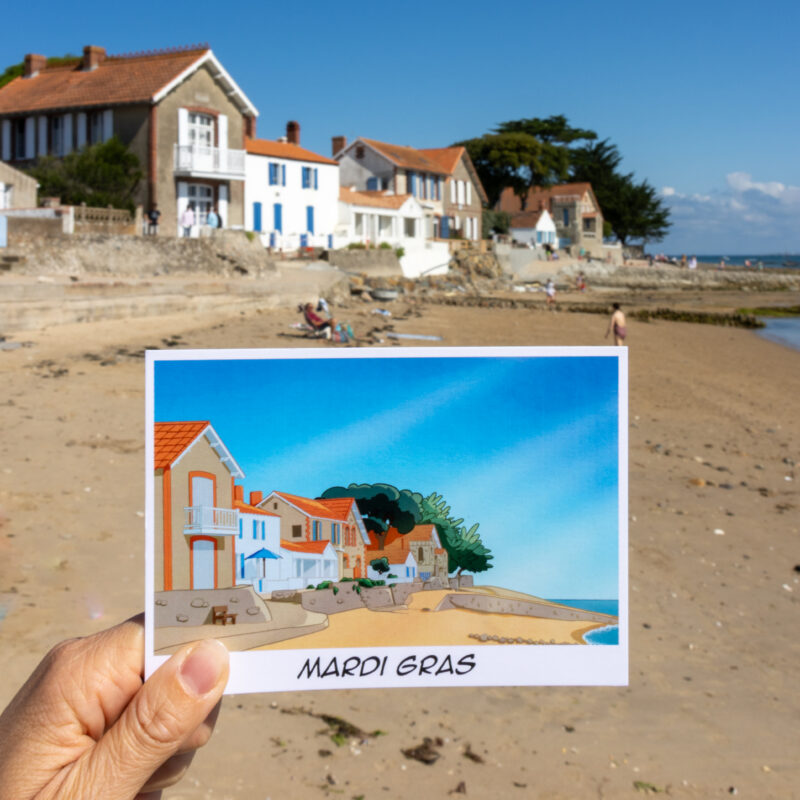 Carte Postale "Mardi Gras"
