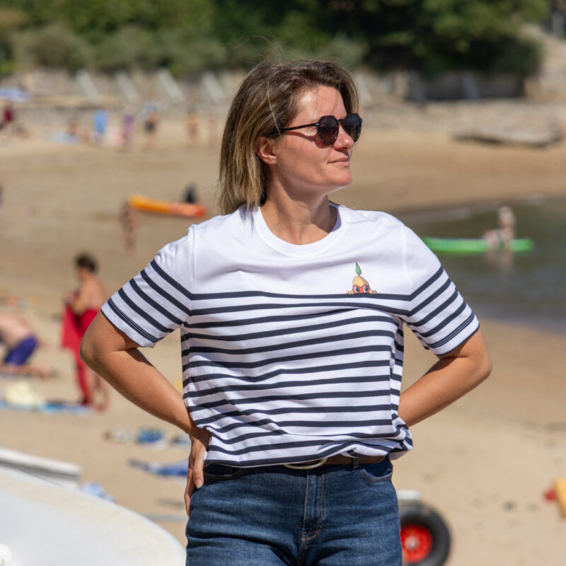 Nouvelle Marinière Unisexe "Noirmoutor"